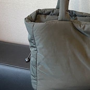 メンズトートバッグ 中綿入りふんわり軽量メンズトートバッグ