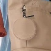 メンズトートバッグ 丸型ポーチ付き大容量トートバッグ