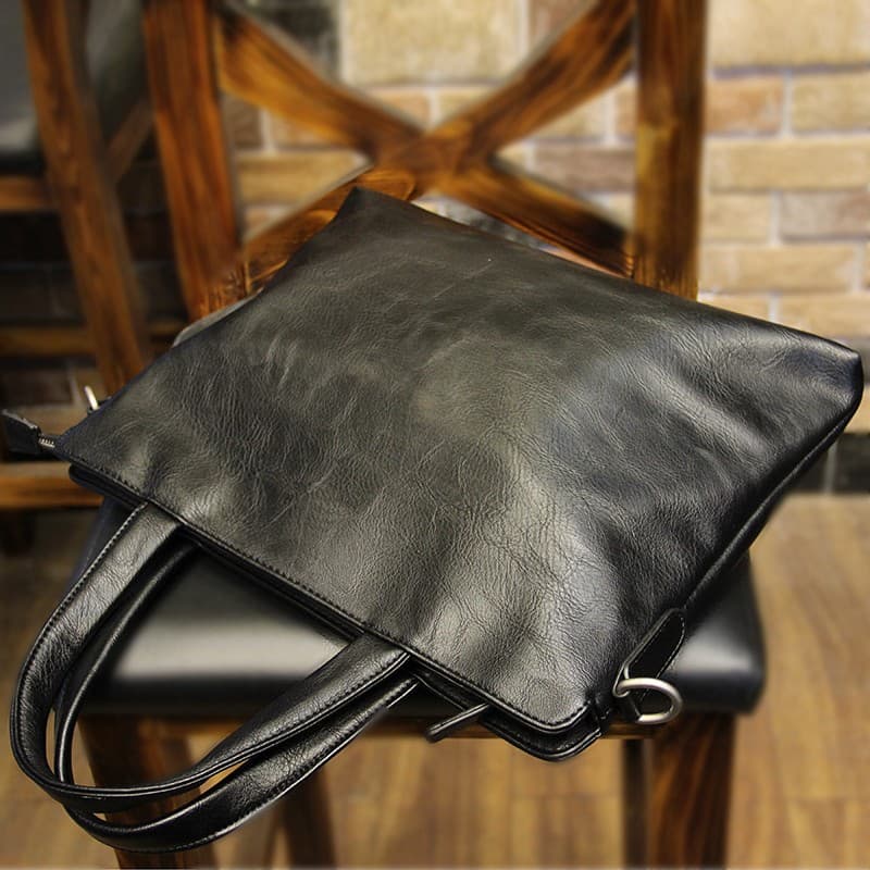 メンズトートバッグ 横型二層式トートバッグ
