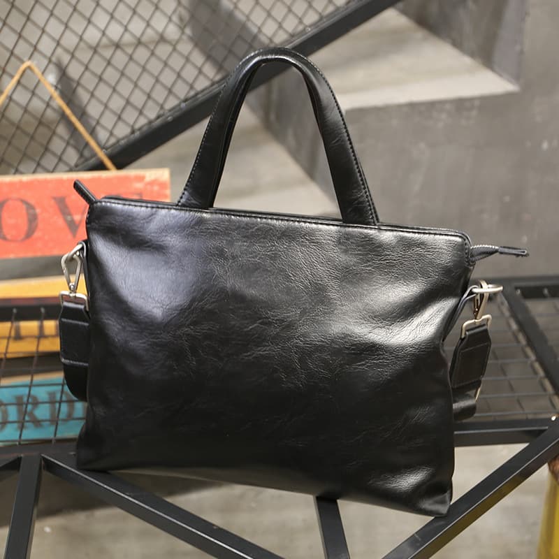 メンズトートバッグ 横型二層式トートバッグ
