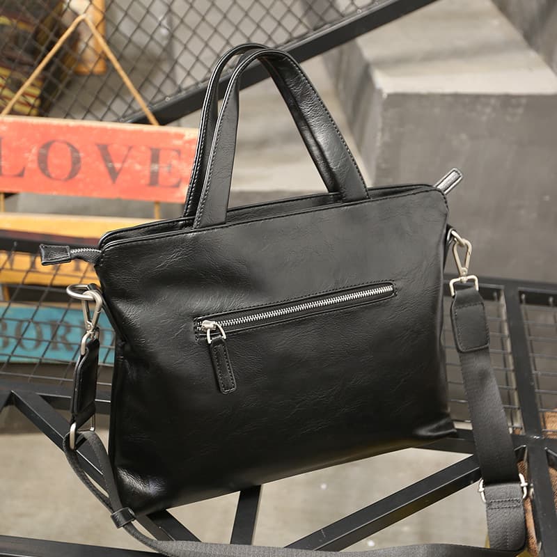 メンズトートバッグ 横型二層式トートバッグ